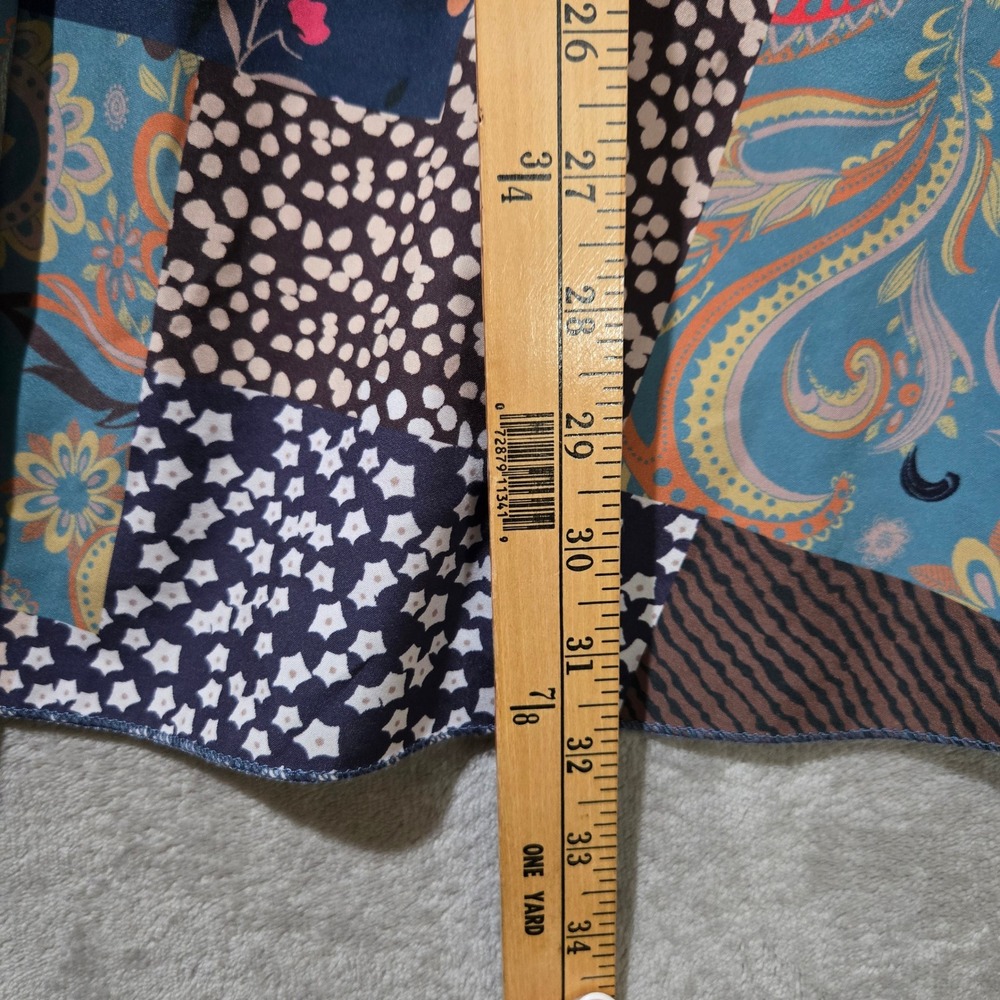 Patchwork Maxi Skirt Medium Earthy Floral Forest Fairy Boho 70s Festival Romwe - Picture 6 of 7